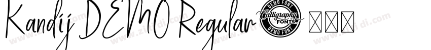 Kandij DEMO Regular字体转换